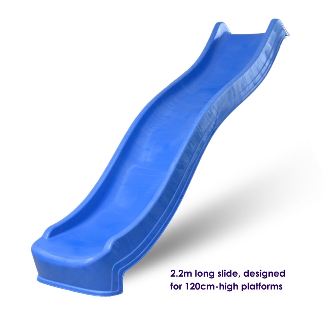2.2m Wavy Slide Blue
