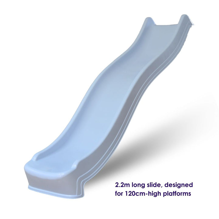 2.2m Wavy Slide Pastel Blue