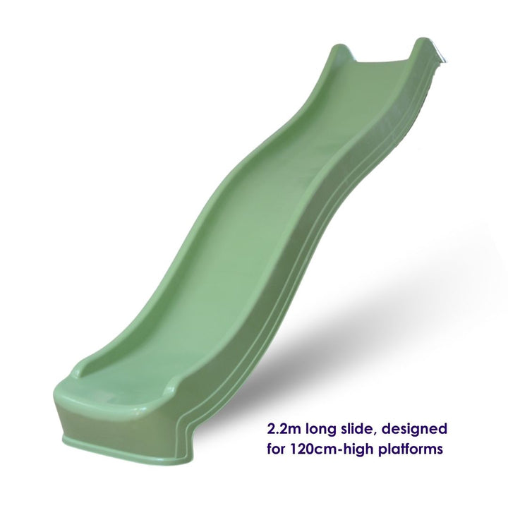 2.2m Wavy Slide Pastel Green