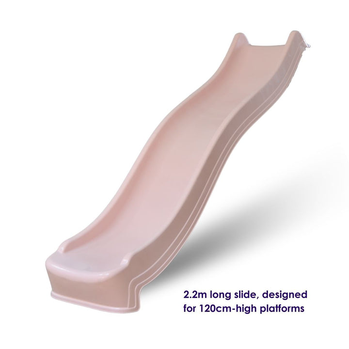 2.2m Wavy Slide Pastel Pink