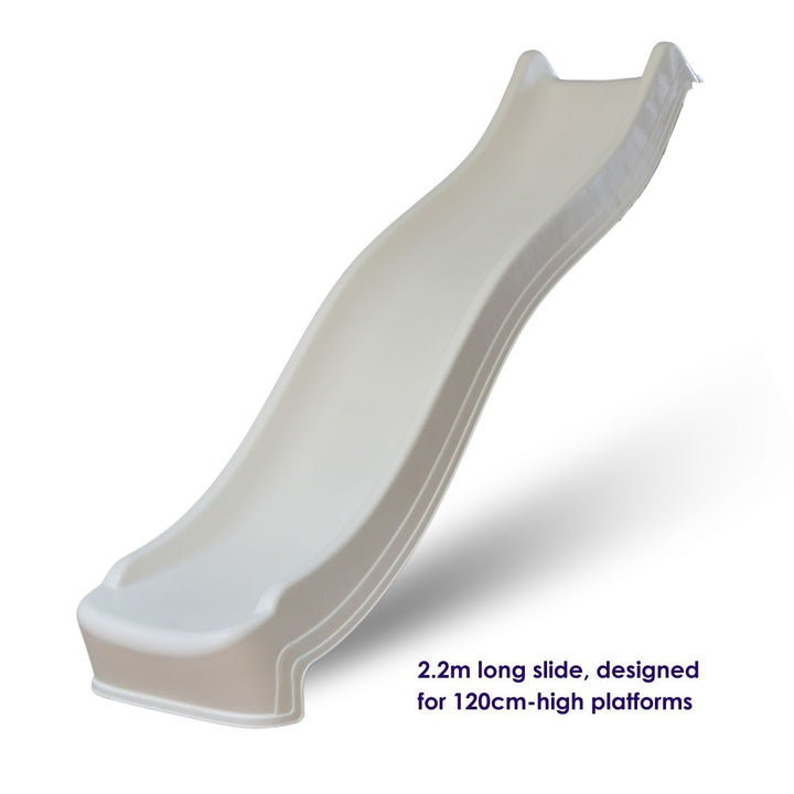 2.2m Wavy Slide Pastel White