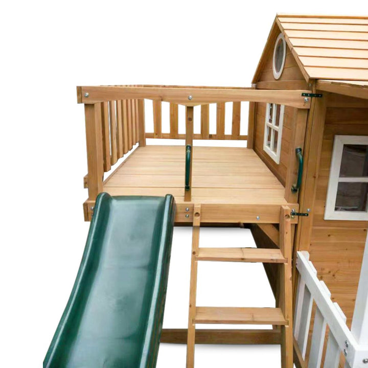 Bee's Bungalow Playhouse Close Up Of Side Platform