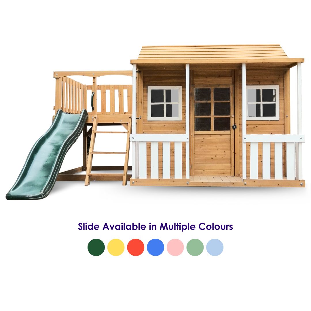 Bee's Bungalow Playhouse Slide Available In Multiple Colours