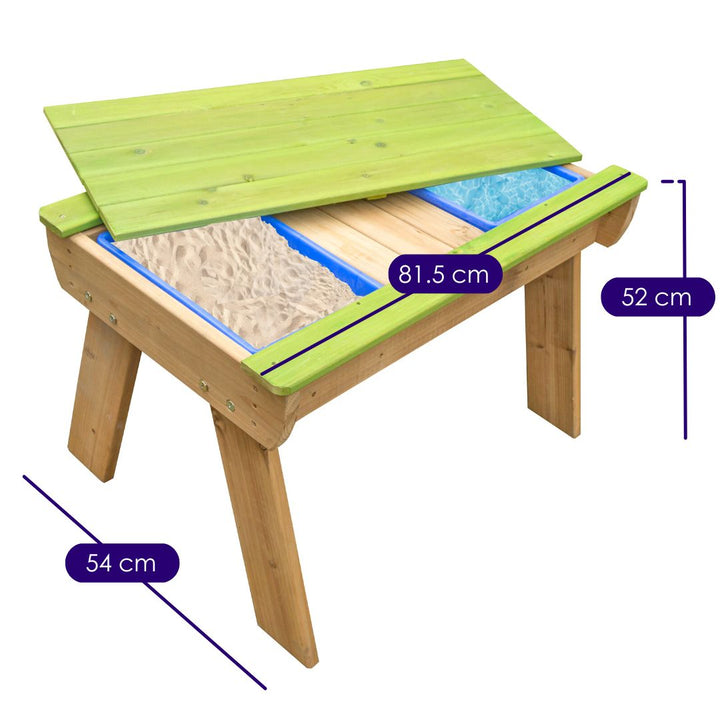 Busy Bubs Sand and Water Table open top measurements