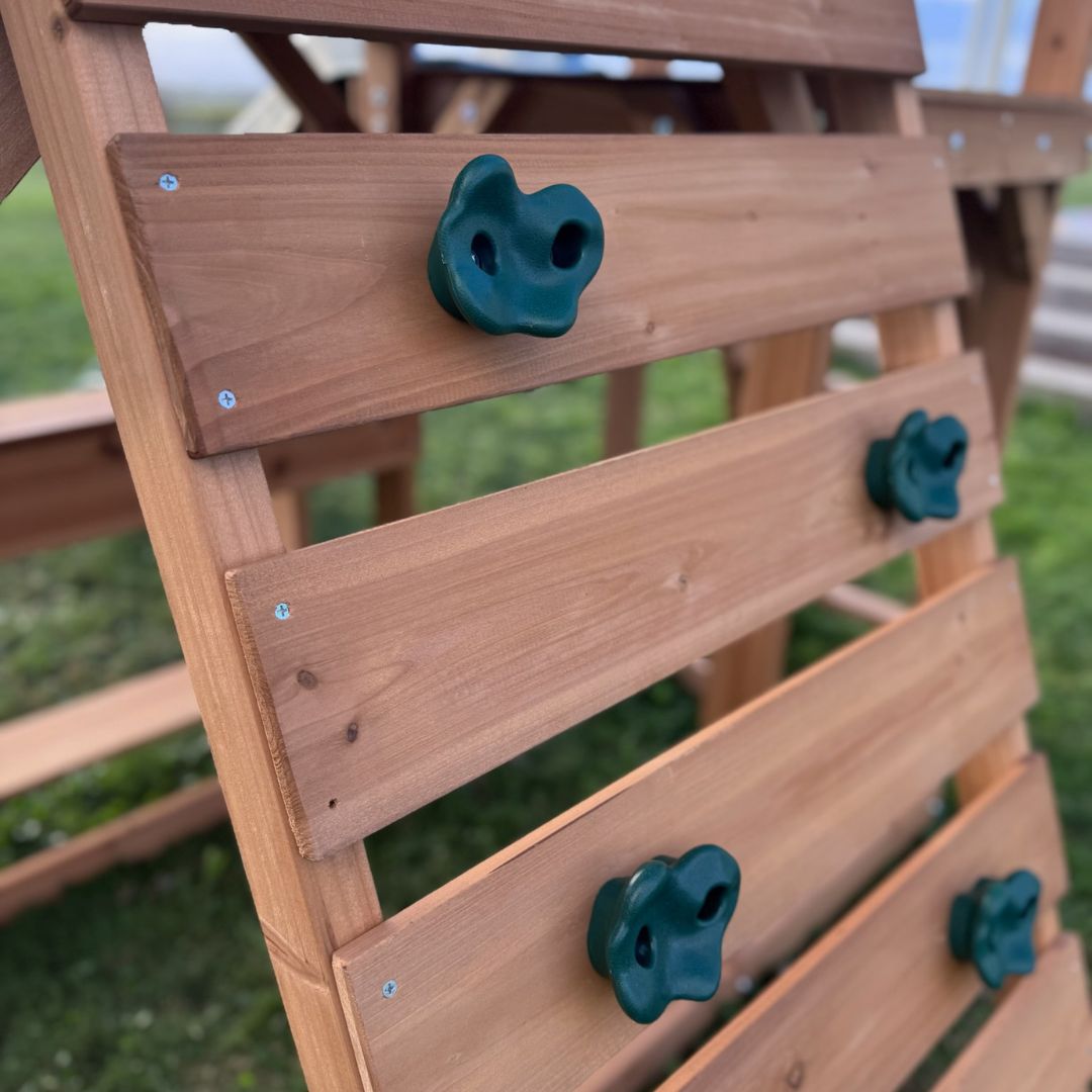 Crow's Nest Play Centre Close-Up Of Rock Climbing Wall