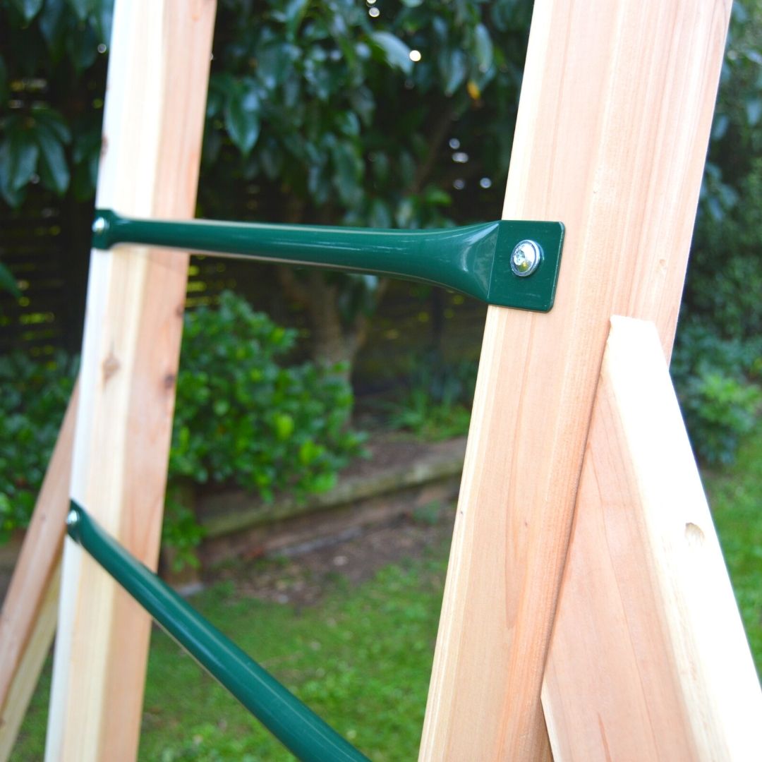 Flying Squirrel Monkey Bars And Swing Set Climbing Ladder Close Up