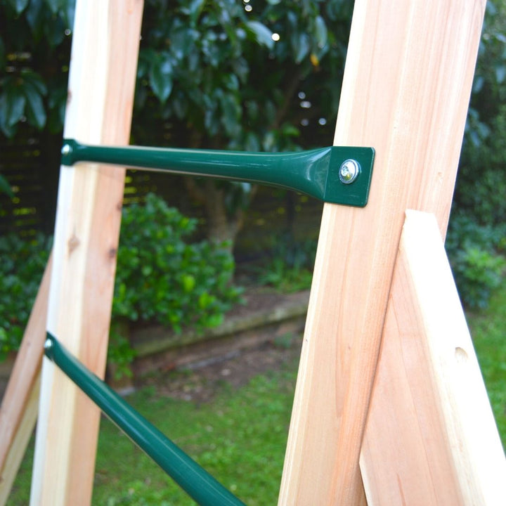 Flying Squirrel Monkey Bars And Swing Set Climbing Ladder Close Up