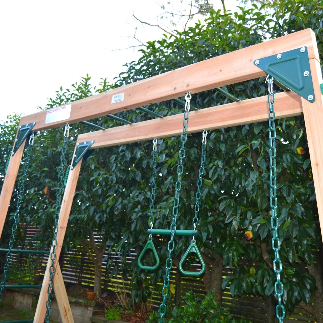 Flying Squirrel Monkey Bars And Swing Set Close Up