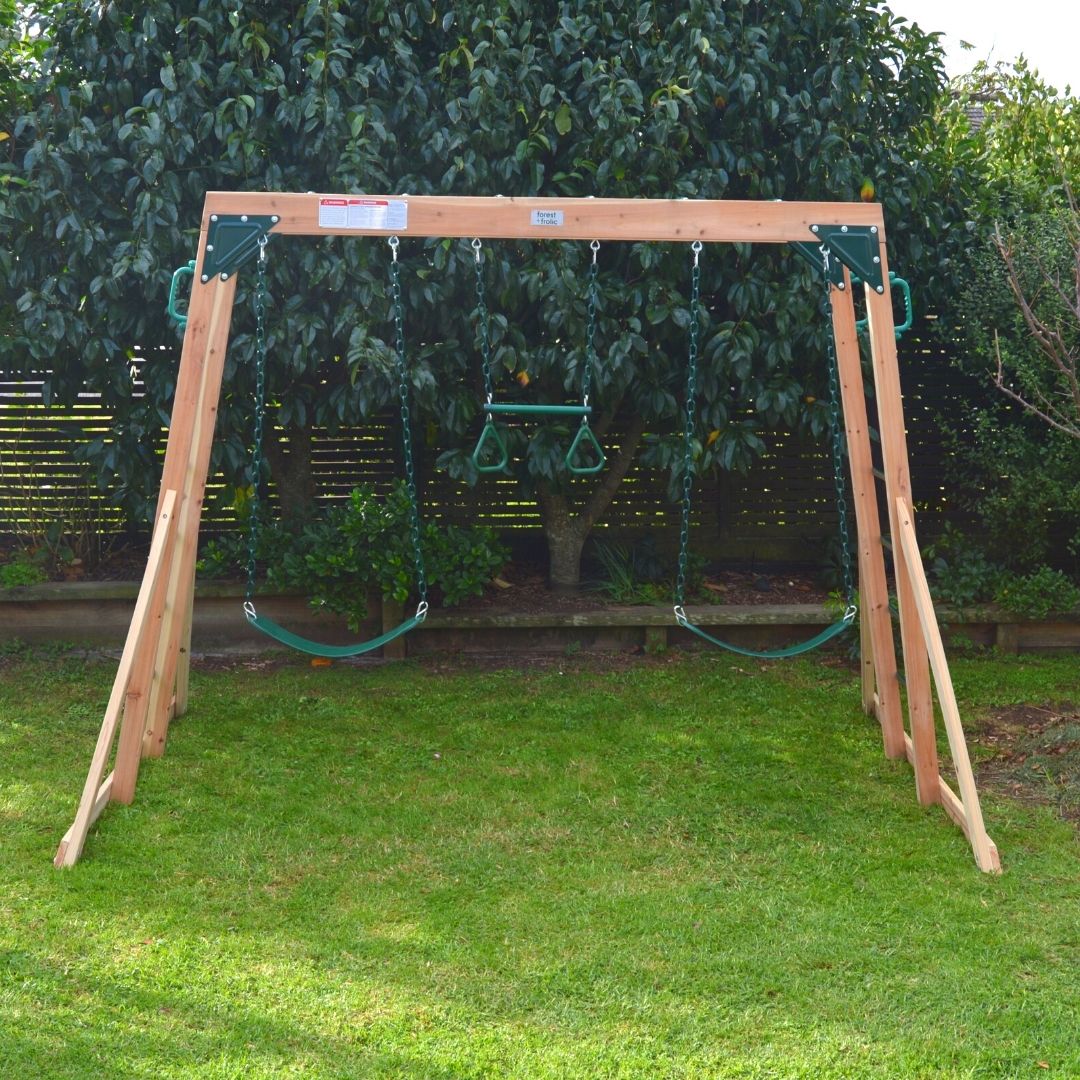 Flying Squirrel Monkey Bars And Swing Set Front