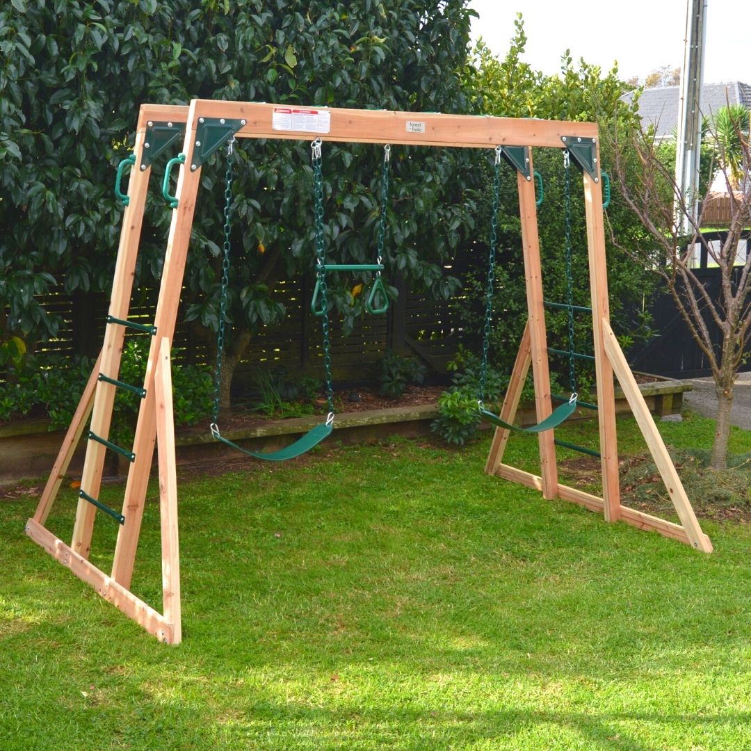 Flying Squirrel Monkey Bars And Swing Set Side