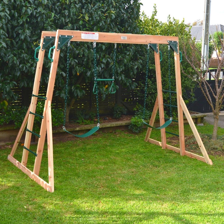 Flying Squirrel Monkey Bars And Swing Set Side