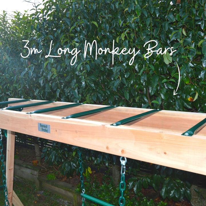Flying Squirrel Monkey Bars And Swing Set Top