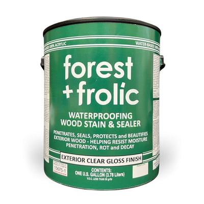 Forest And Frolic Waterproofing Wood Stain And Sealer Clear Gloss