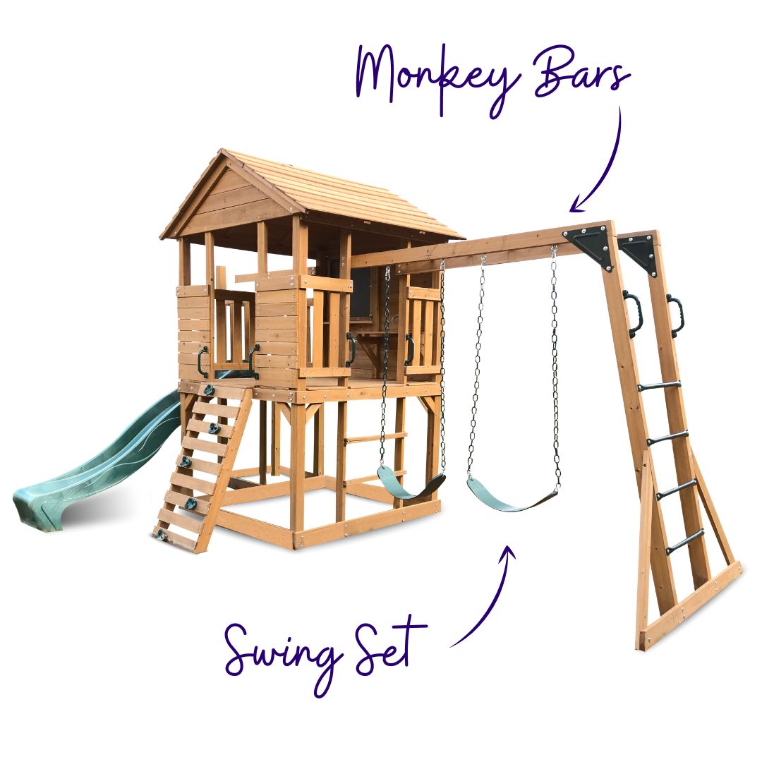 Forester Play Centre With Monkey Bars And Swing Set