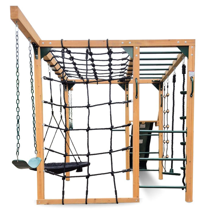 Free-Climber Jungle Gym And Play Centre Cargo Climbing Net And Monkey Bars