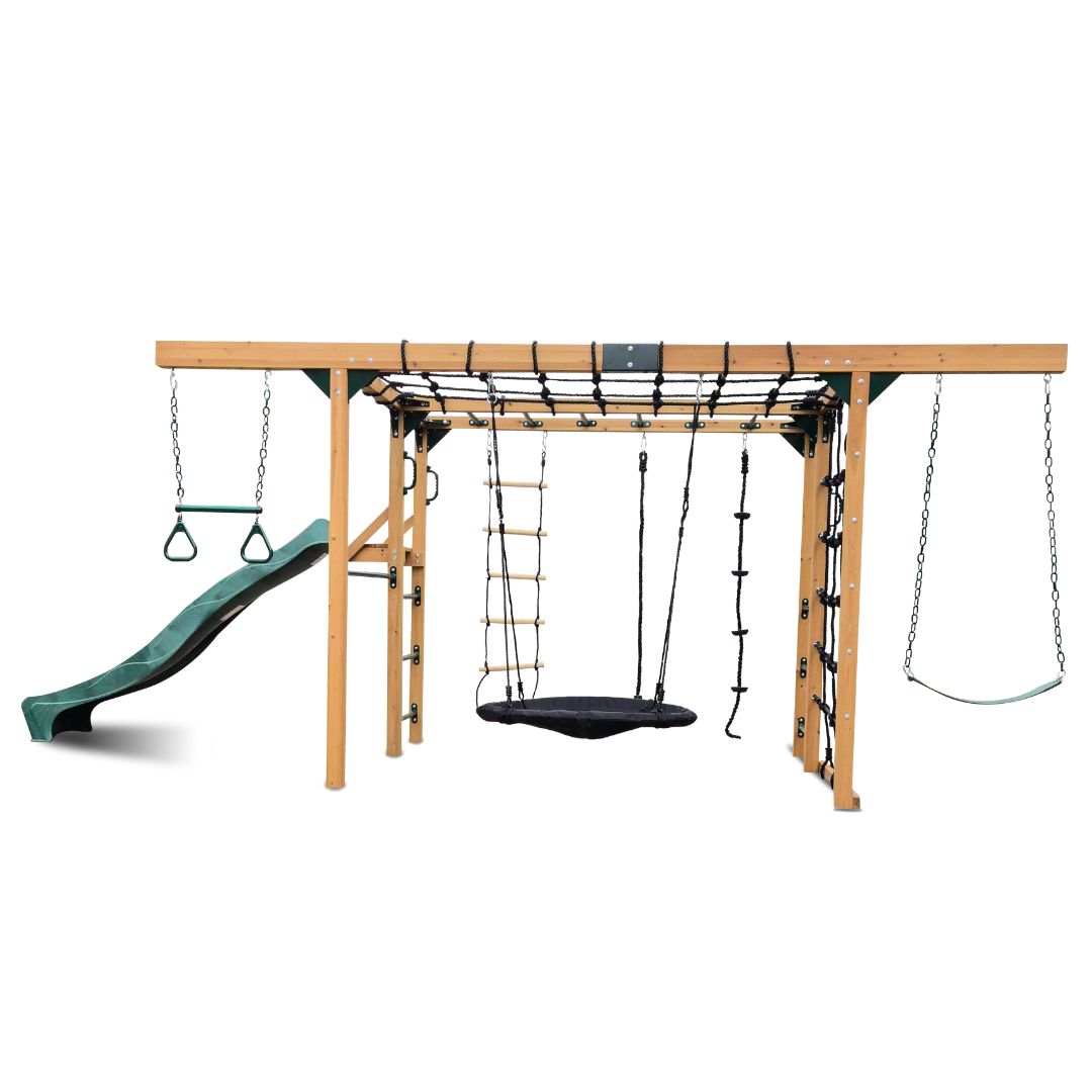 Free-Climber Jungle Gym And Play Centre Trapeze Nest Swing And Belt Swing