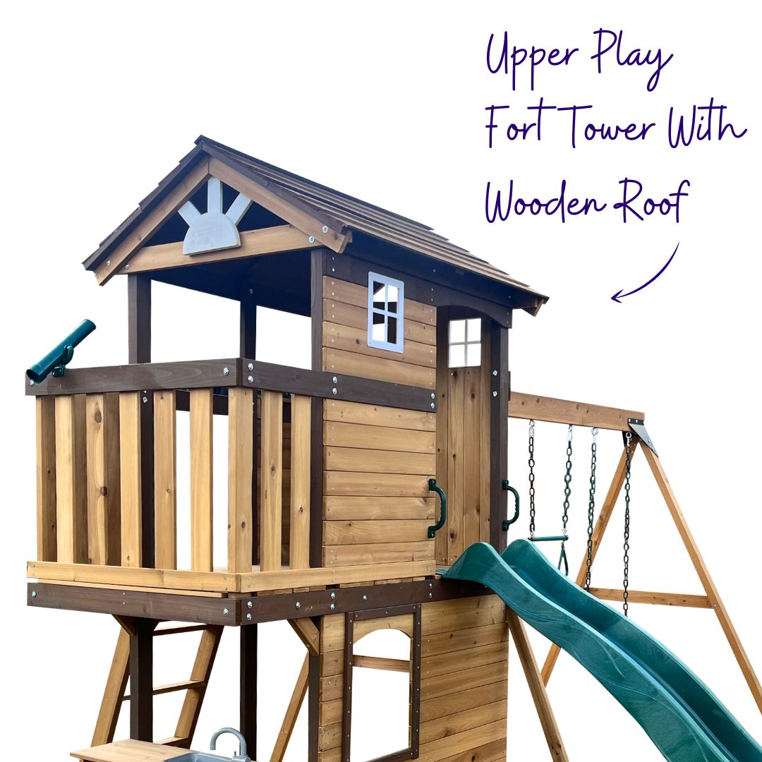 Hideaway Play Centre With Upper Play Fort Tower