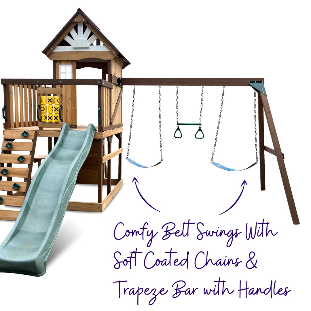 Homestead Play Centre With 3-Station Swing Set