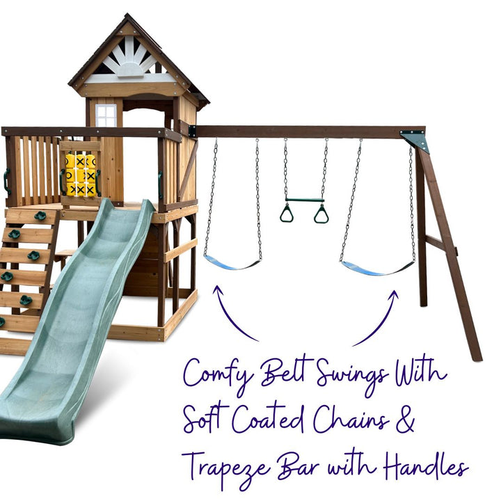Homestead Play Centre With 3-Station Swing Set