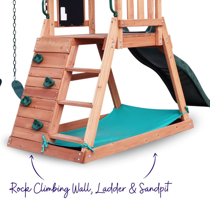 Poppet Park Play Centre With Climbing Wall Ladder And Sandpit