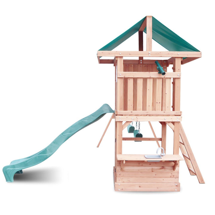 Trickster's Treehouse Play Centre Side