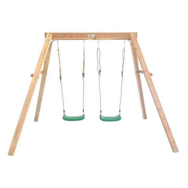 Cloud Catcher 2 Station Timber Swing Set