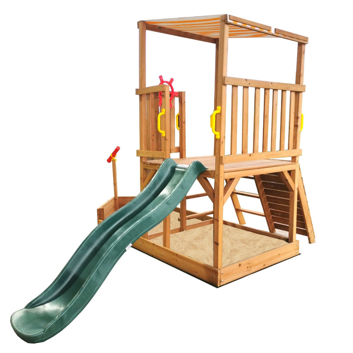 Ships Ahoy Play Centre with kids slide and sandpit