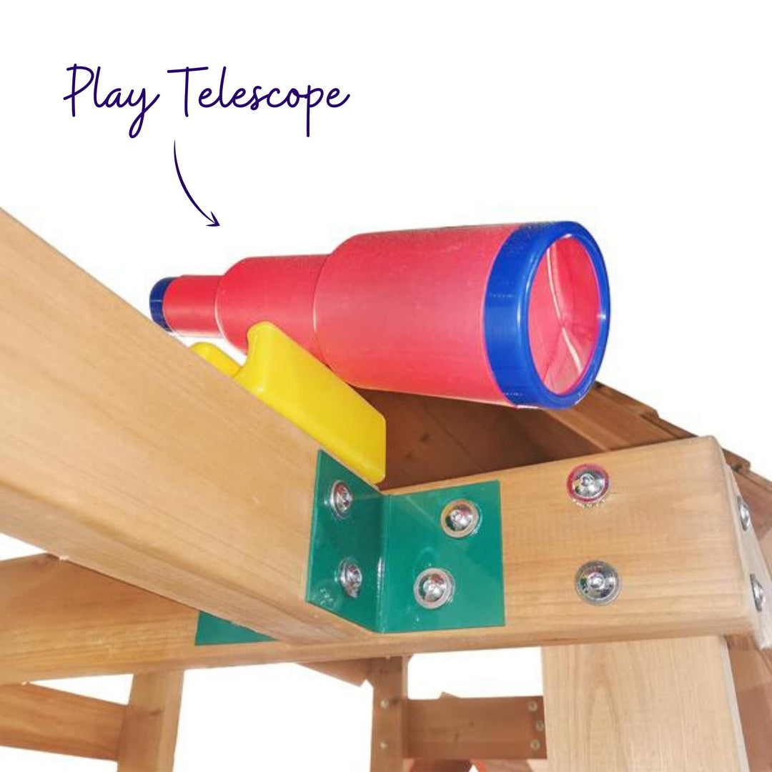 Woodland Play Centre With 2.2m Slide And Monkey Bars Telescope