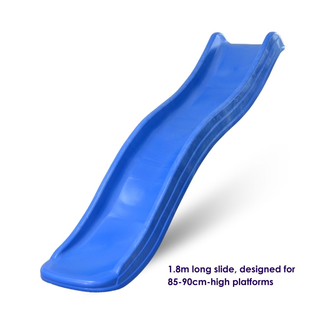 1.8m Wavy Slide Blue