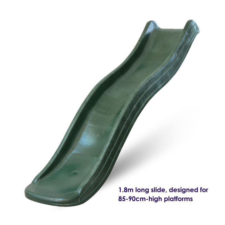 1.8m Wavy Slide Green