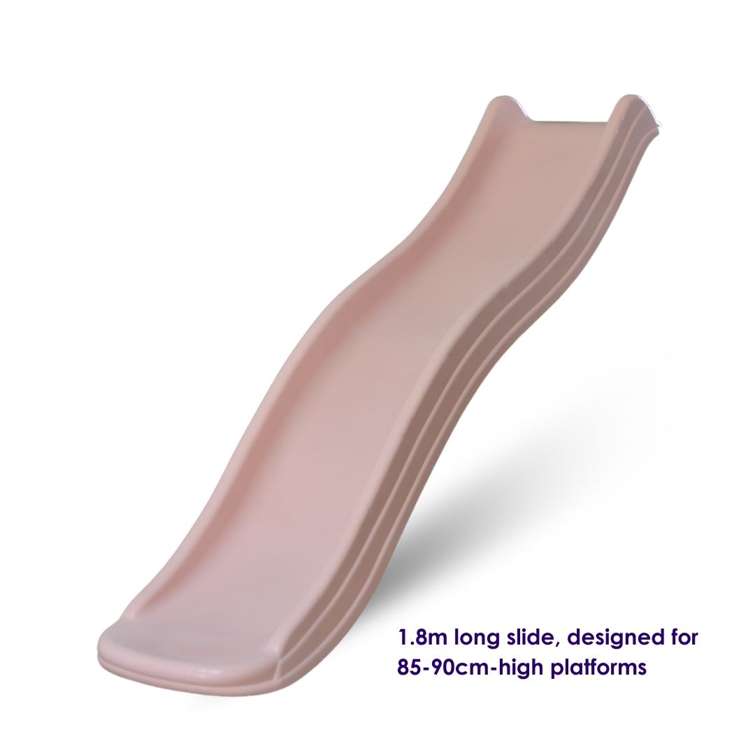 1.8m Wavy Slide Pastel Pink