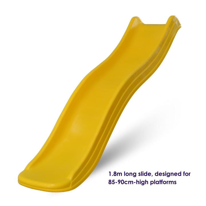 1.8m Wavy Slide Yellow