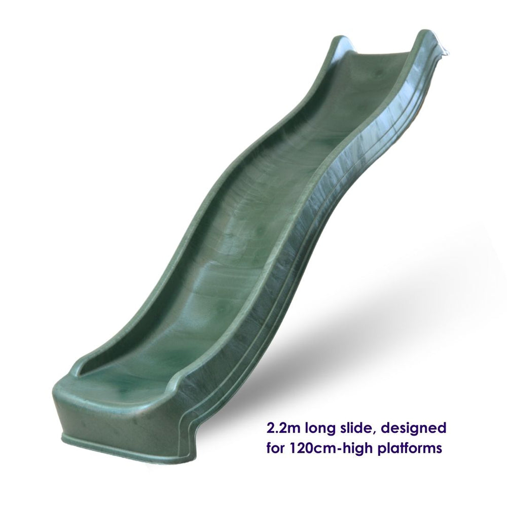 2.2m Wavy Slide Green