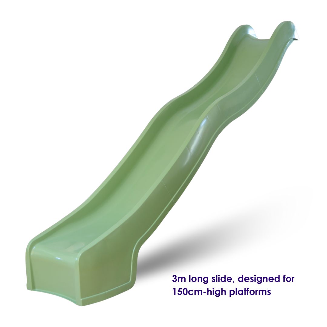 3m Wavy Slide Pastel Green