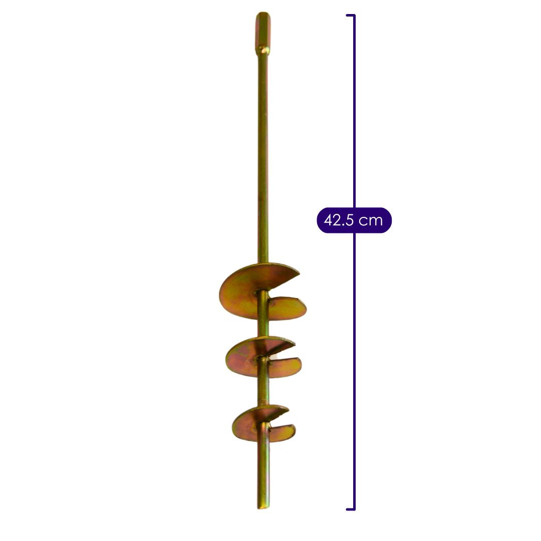 Auger Ground Anchor Kit 4-Piece Set Measurements