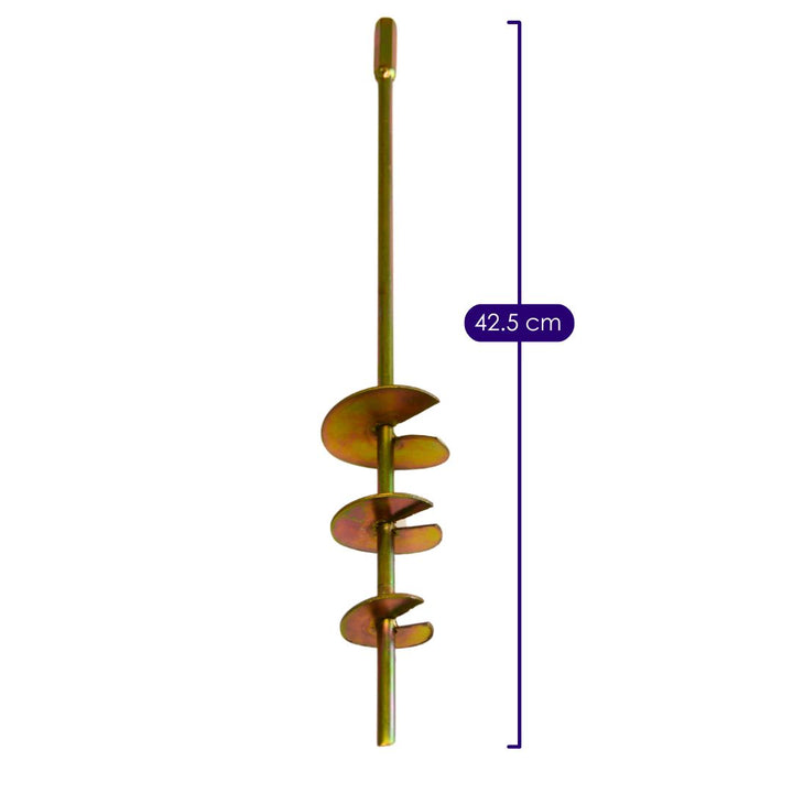 Auger Ground Anchor Kit 4-Piece Set Measurements
