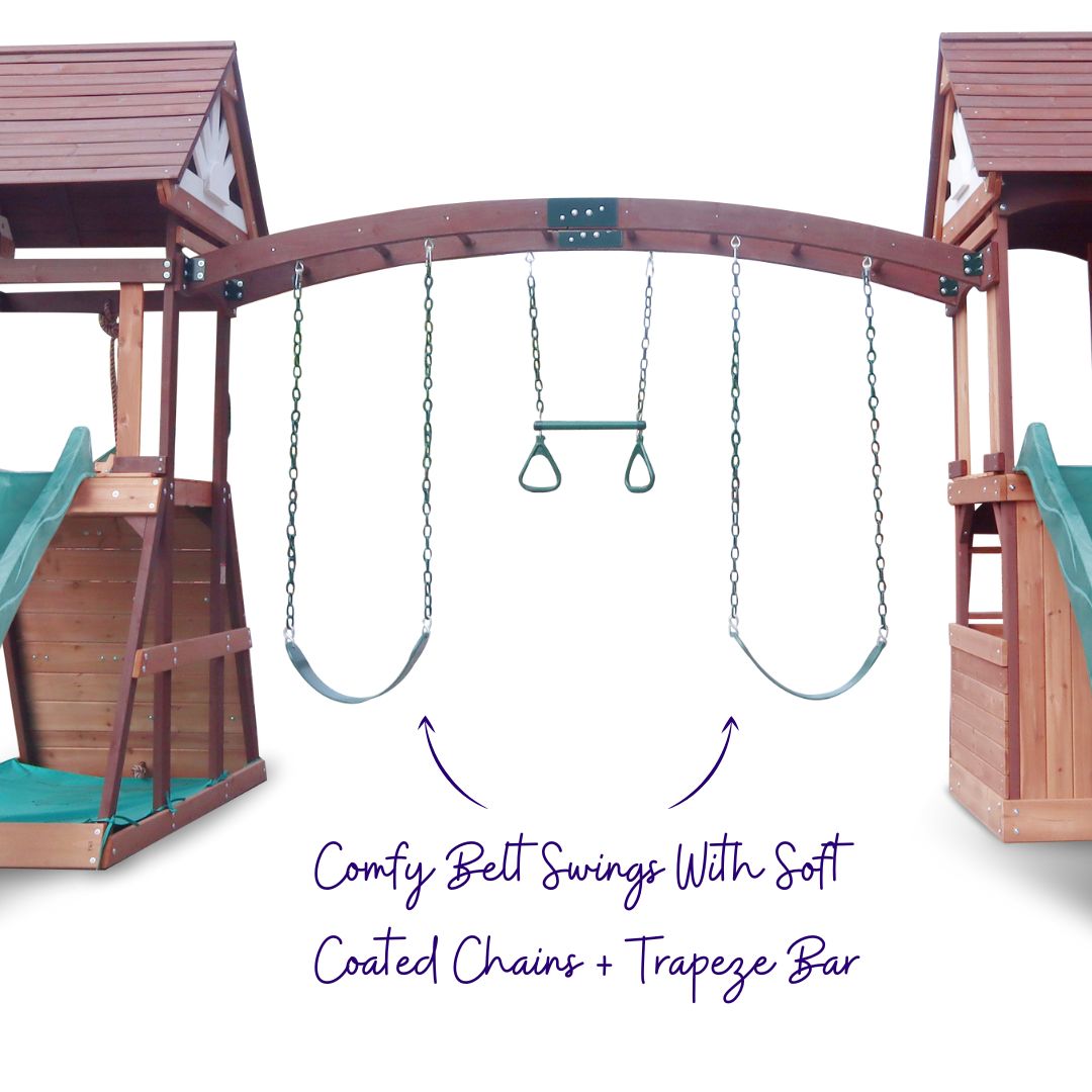 Best Buds Play Centre With Belt Swings And Trapeze Bar