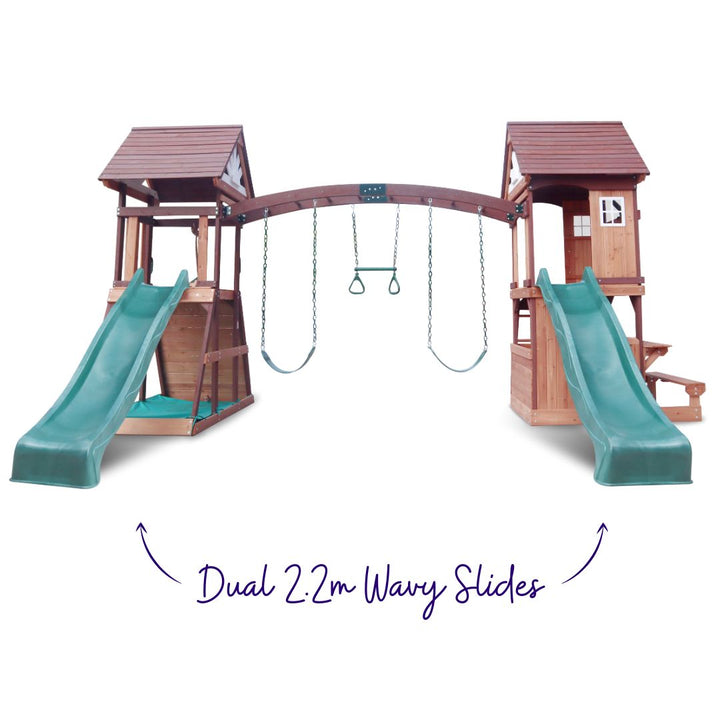 Best Buds Play Centre With Two 2.2m Wavy Slides