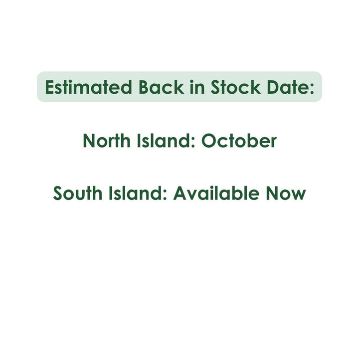 Estimated Back In Stock Date North Island October 2025