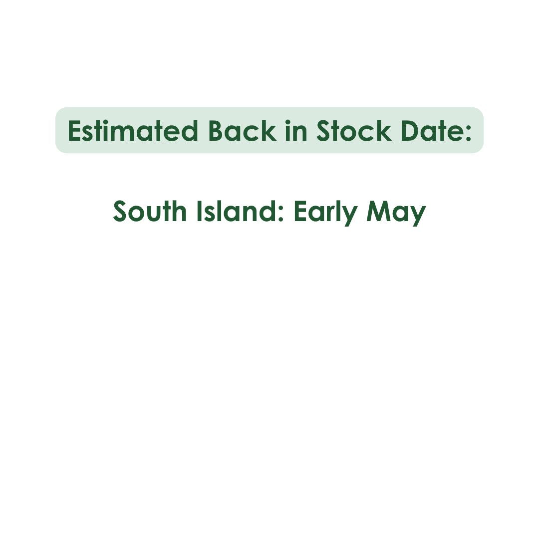 Estimated Back In Stock Date South Island Early May 2025