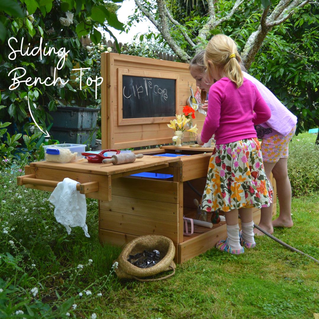 Forage And Find Mud Kitchen Sliding Bench Top