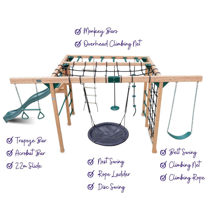 Free-Climber Jungle Gym And Play Centre Features