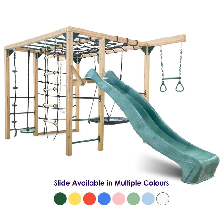 Free-Climber Jungle Gym And Play Centre Slide Available In Multiple Colours