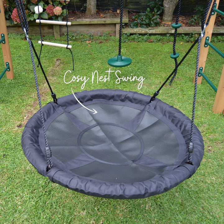 Free-Climber Jungle Gym And Play Centre With Nest Swing