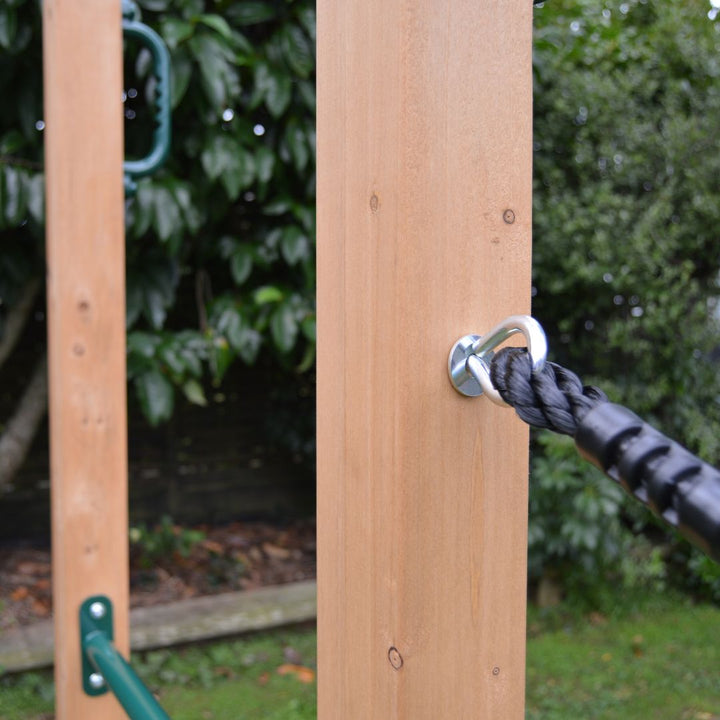 Free-Climber Jungle Gym And Play Centre Wood Close Up