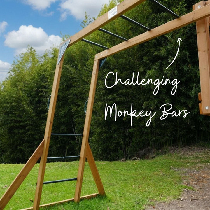 Grand Heights Play Centre Showing The Monkey Bars From Underneath