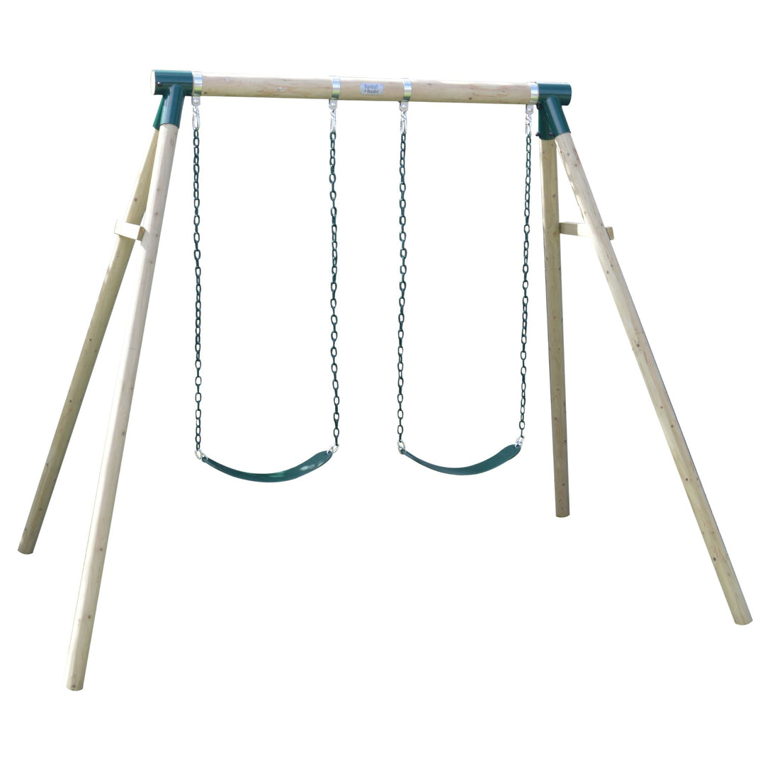 High Flyer 2-Station Timber Swing Set