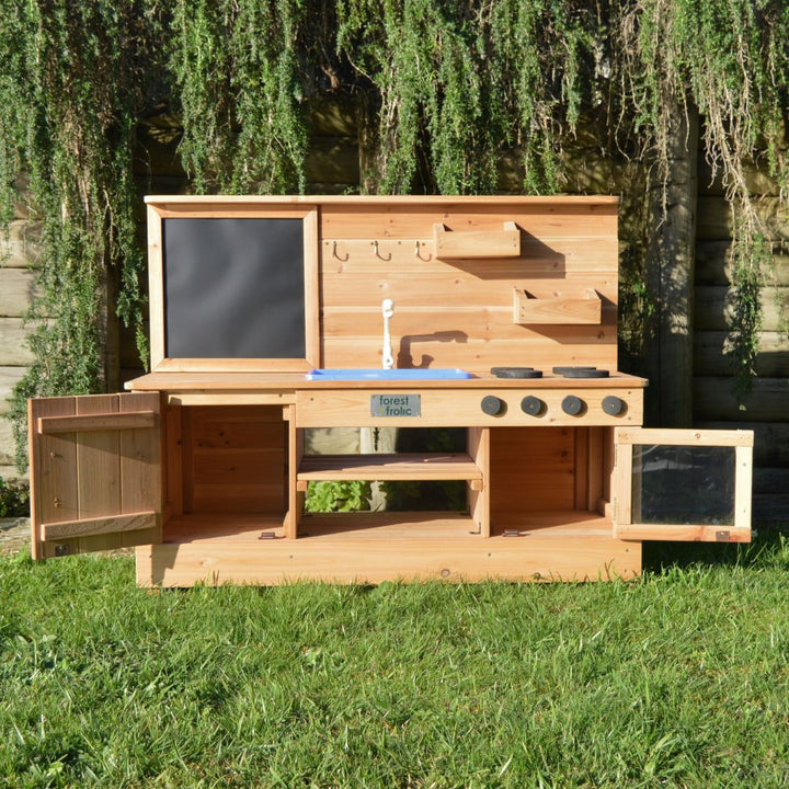 Mini Mates Mud Kitchen Front Cabinets Open