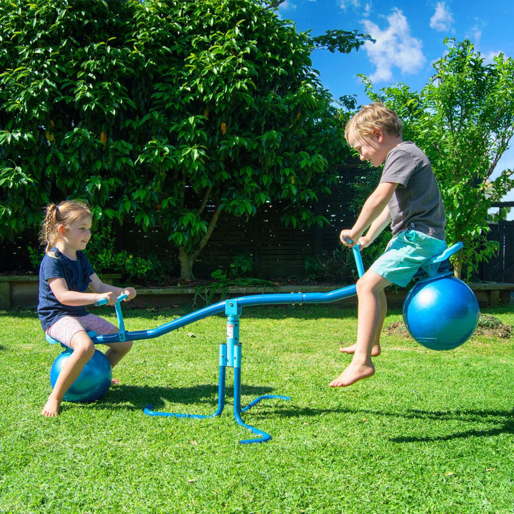 Bouncing Bubble See Saw Kids Playing