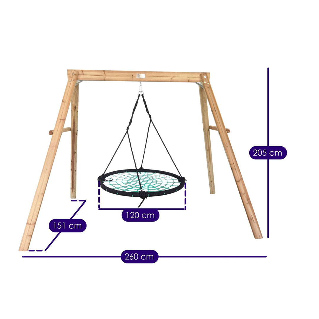 Day Dreamer Swing Set 1.2m Web Swing Measurements